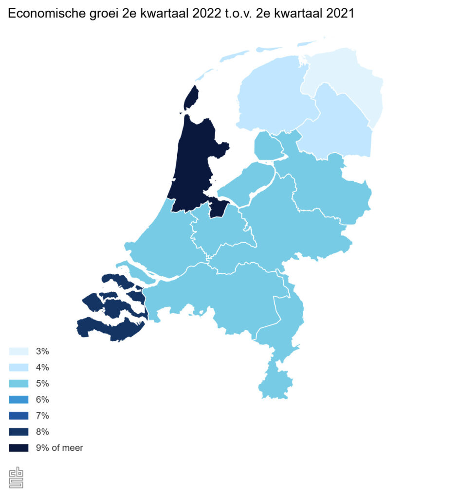 CBS: Economie Noord-Holland en Zeeland groeit het hardst